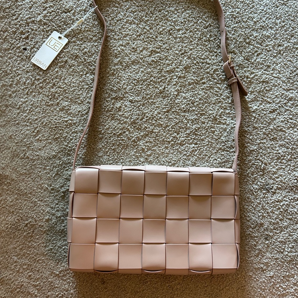 Urban Expressions Woven Crossbody - Blush